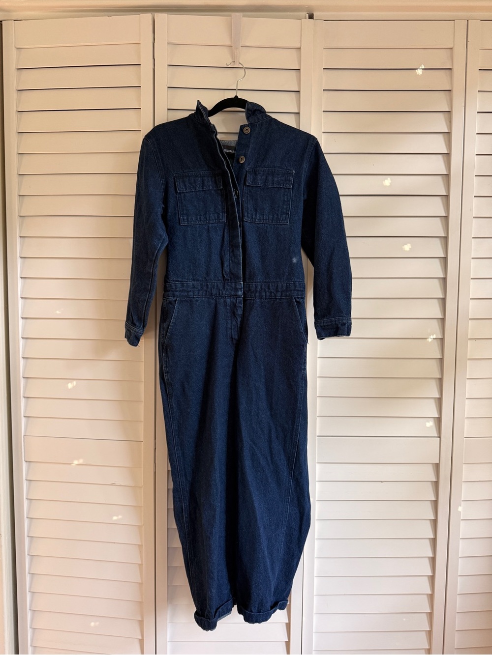 Wildfang Indigo Blue Denim Jumpsuit